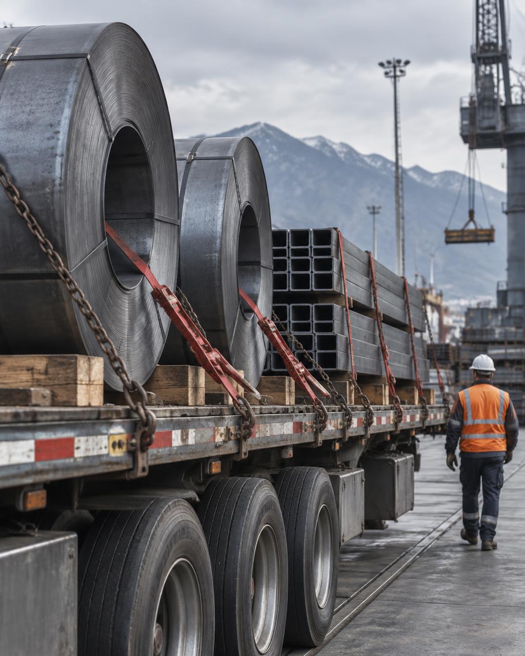 Transporte de acero y materiales pesados — Chávez Transporte y Logística